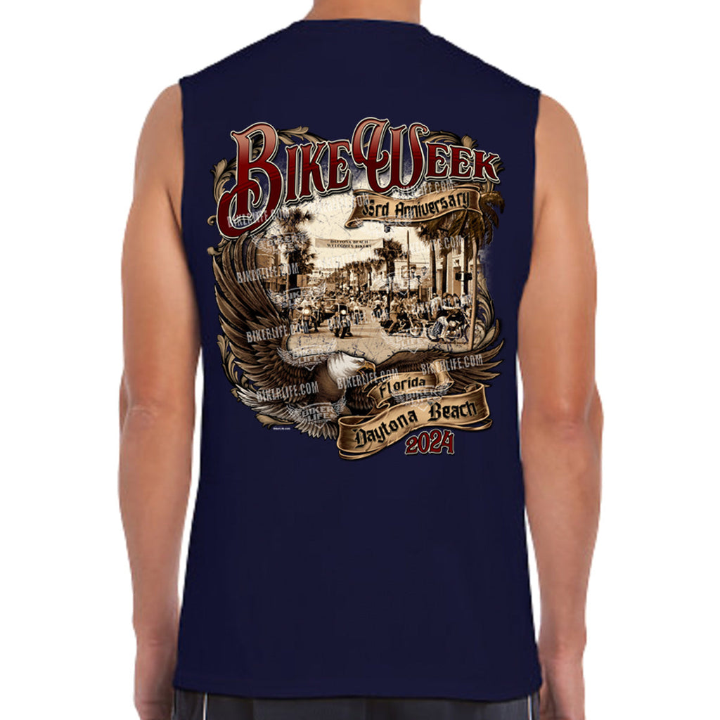 2024 Bike Week Daytona Beach Legendary Main Street Muscle Shirt