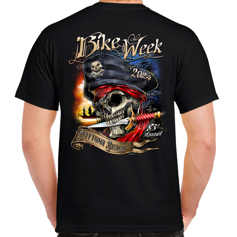 2024 Bike Week Daytona Beach Pirate Dagger T-Shirt