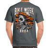 2024 Bike Week Daytona Beach Ribboned Skull T-Shirt