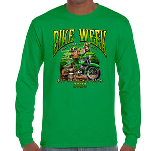 2024 Bike Week Daytona Beach St. Paddy's Celtic Leprechaun Long Sleeve