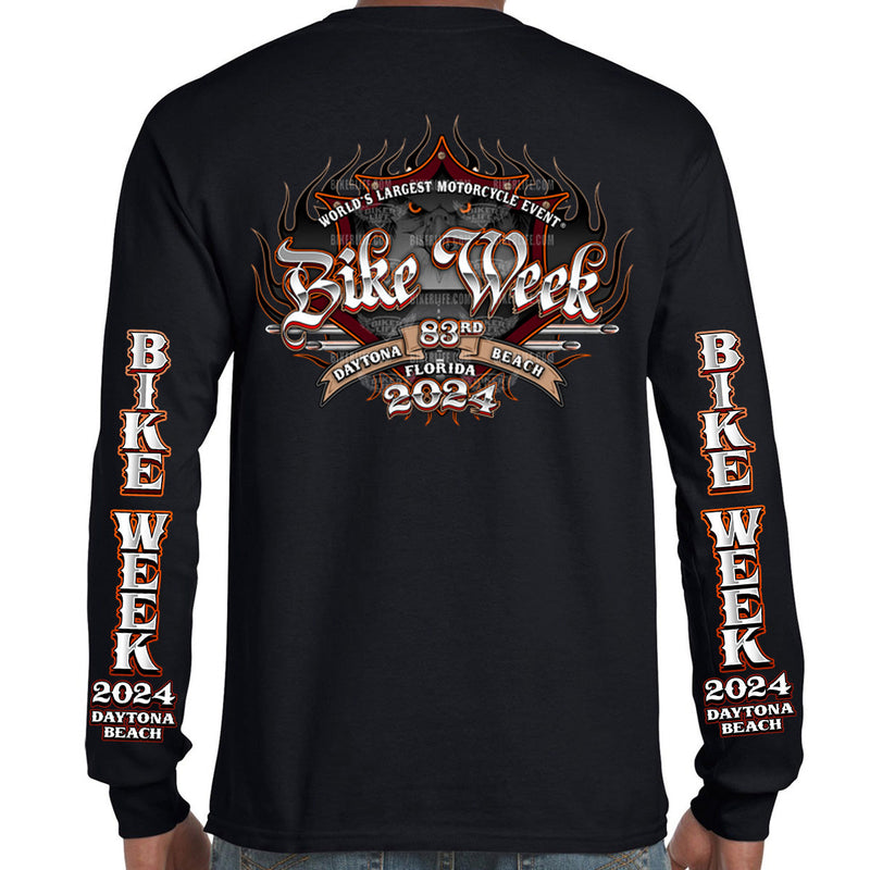 2024 Bike Week Daytona Beach Official Logo Long Sleeve