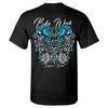 Ladies 2024 Bike Week Daytona Beach Rose Skull Wings T-Shirt