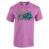 Ladies 2024 Bike Week Daytona Beach Rose Skull Wings T-Shirt