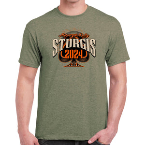 2024 Sturgis Motorcycle Rally Eagle of Spades T-Shirt