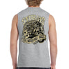 2024 Sturgis Motorcycle Rally Grunge & Chains Skull Wing Muscle Shirt