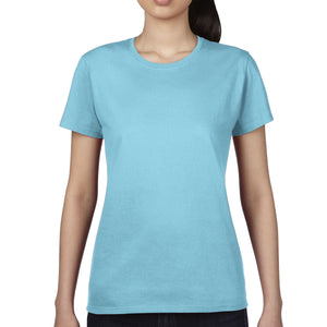 Printable Blank ANVIL by Gildan Women's Midweight Mid-Scoop Tee