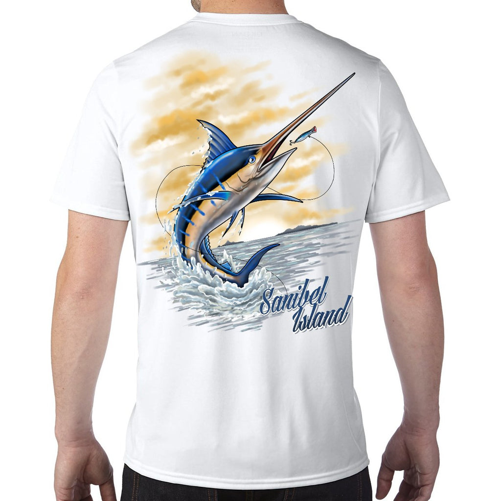 Sanibel Island, FL Marlin Performance Tech T-Shirt