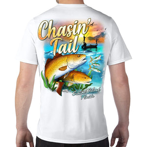 Sanibel Island, FL Chasin' Tail Performance Tech T-Shirt