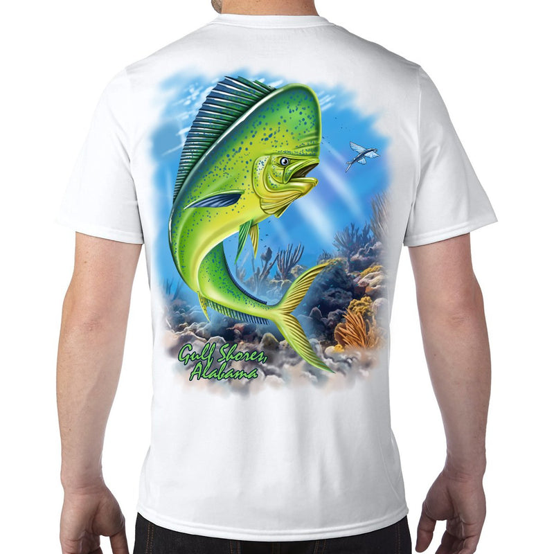 Gulf Shores, AL Mahi Performance Tech T-Shirt