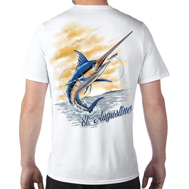 St. Augustine, FL Marlin Performance Tech T-Shirt