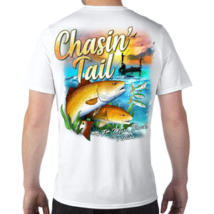 Ft. Myers Beach, FL Chasin' Tail Performance Tech T-Shirt