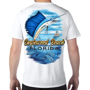 Englewood Beach, FL Sailfish Performance Tech T-Shirt