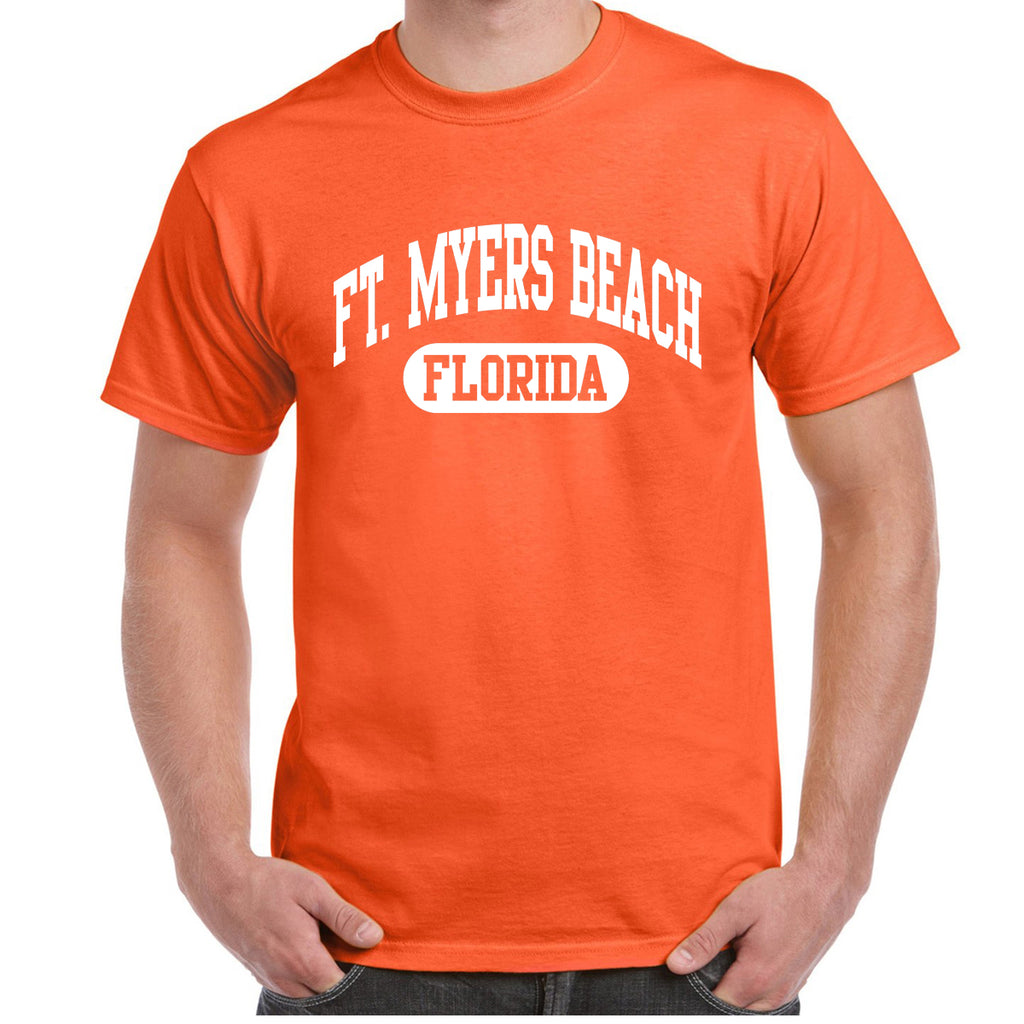 Fort Myers Beach, FL Athletic Print T-Shirt