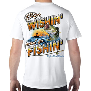 Daytona Beach, FL Stop Wishin', Go Fishin' Performance Tech T-Shirt