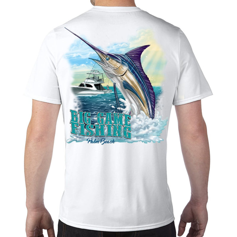 Palm Beach, FL Big Game Fishing Performance Tech T-Shirt
