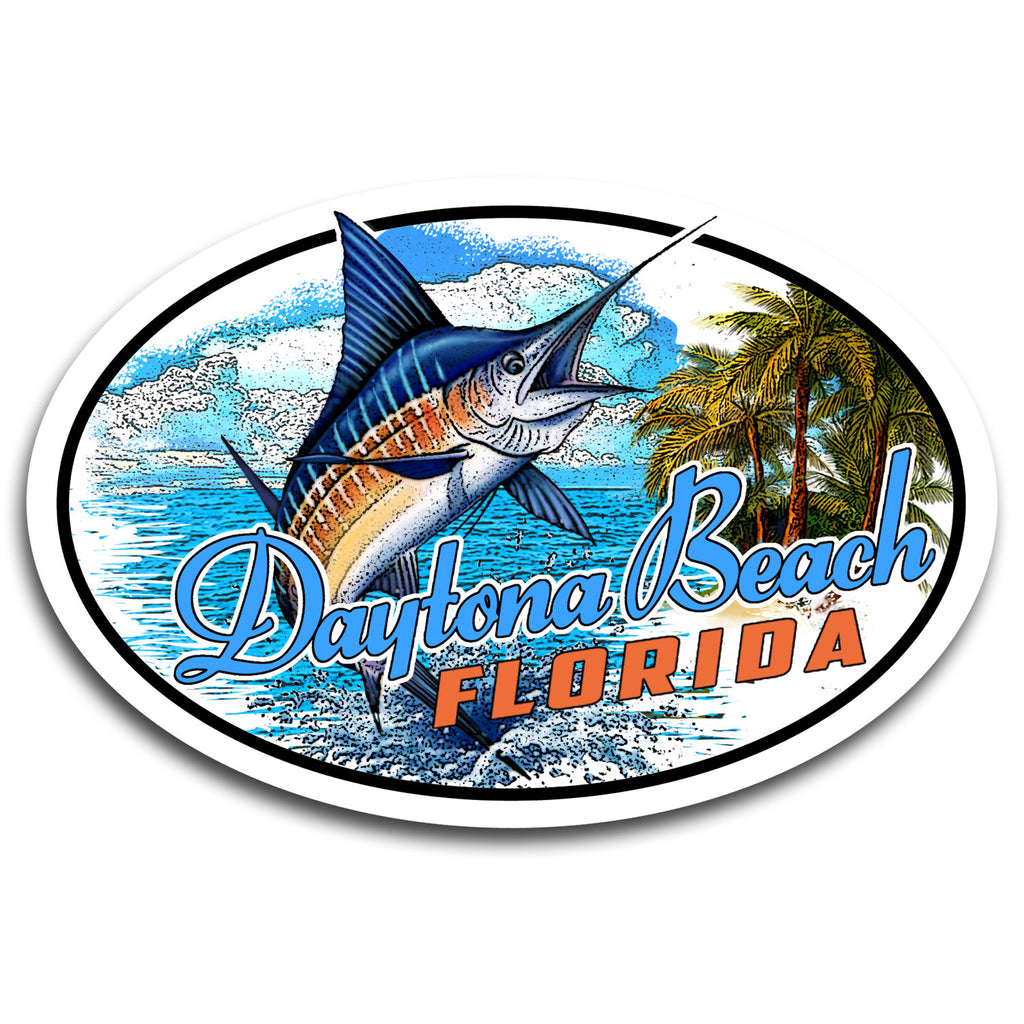 Daytona Beach, FL Marlin 5.5" Sticker