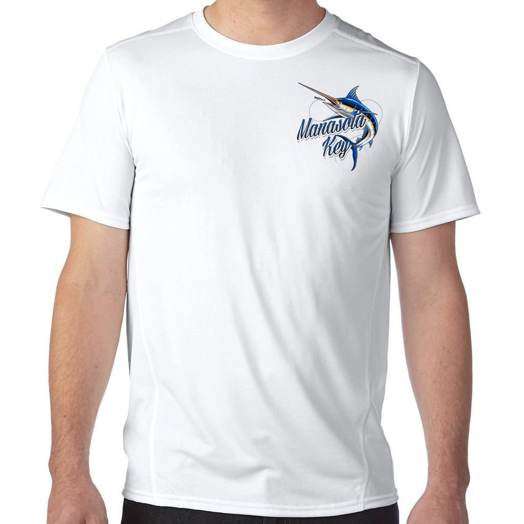 Manasota Key, FL Marlin Performance Tech T-Shirt