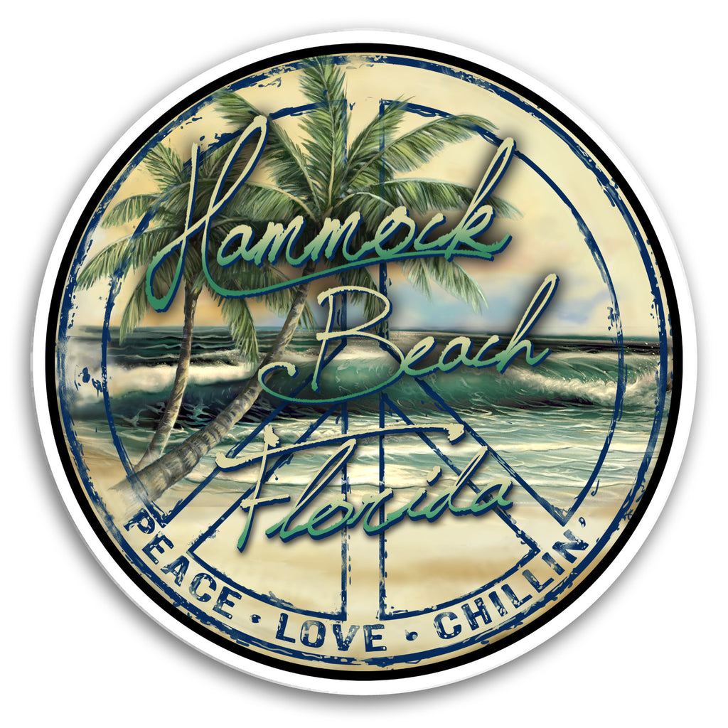 Hammock Beach, FL Peace 4" Sticker