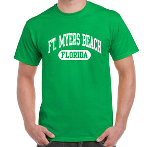 Fort Myers Beach, FL Athletic Print T-Shirt