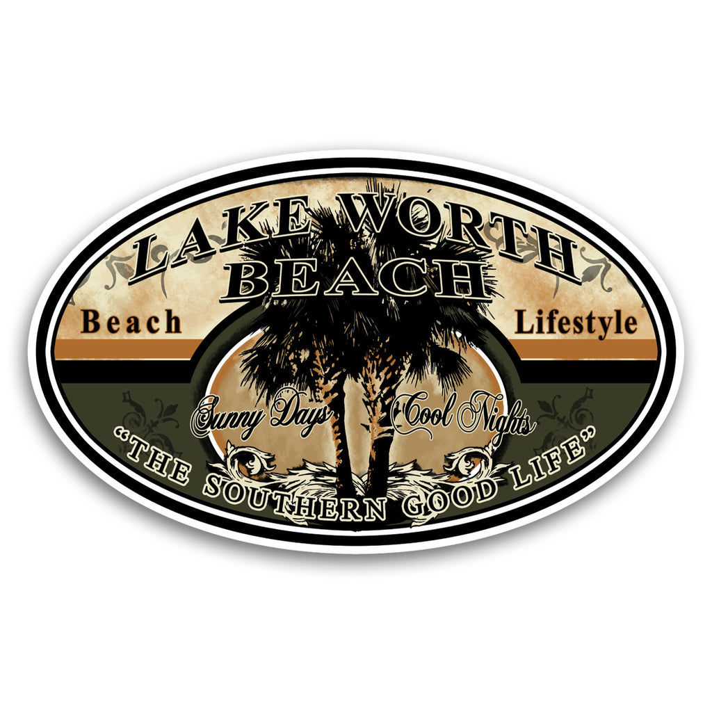 Lake Worth Beach, FL Lifestyle 4" Sticker