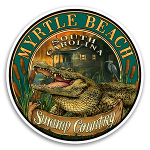 Myrtle Beach, SC Gator 4" Sticker
