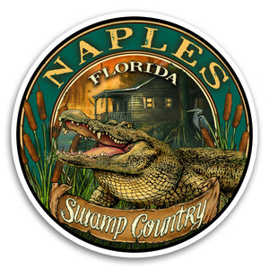 Naples, FL Gator 4" Sticker