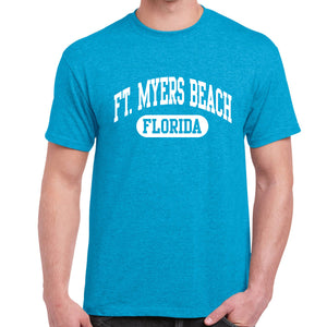 Fort Myers Beach, FL Athletic Print T-Shirt