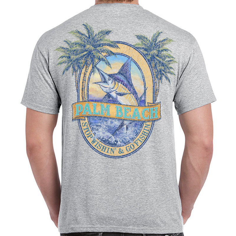 Palm Beach, FL Stop Wishin', Go Fishin' T-Shirt