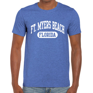 Fort Myers Beach, FL Athletic Print T-Shirt