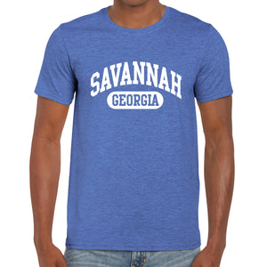 Savannah, GA Athletic Print T-Shirt