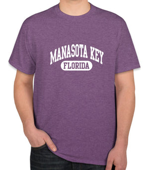 Manasota Key, FL Athletic Print T-Shirt