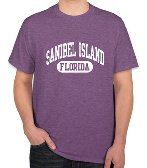 Sanibel Island, FL Athletic Print T-Shirt