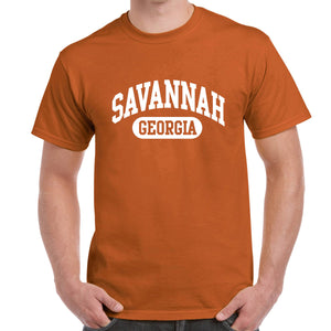 Savannah, GA Athletic Print T-Shirt