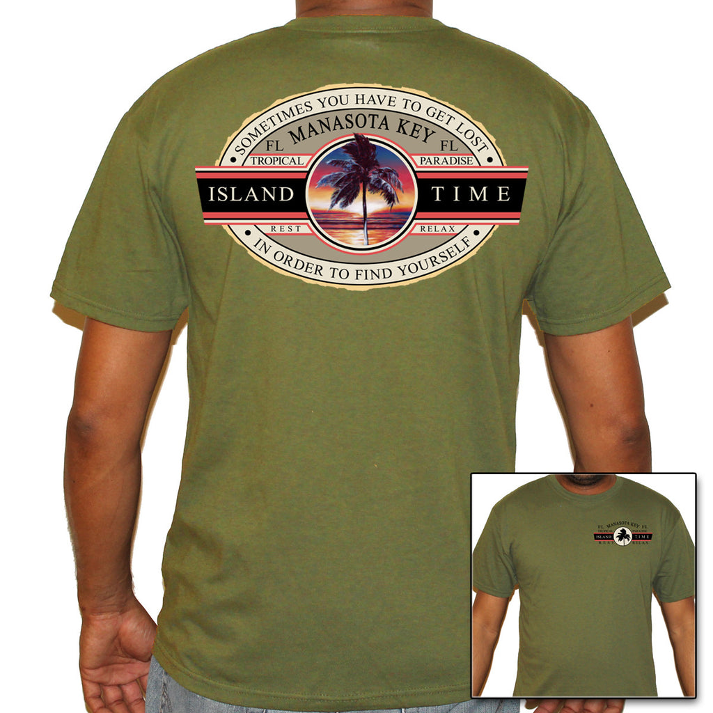 Manasota Beach, FL Island Time T-Shirt