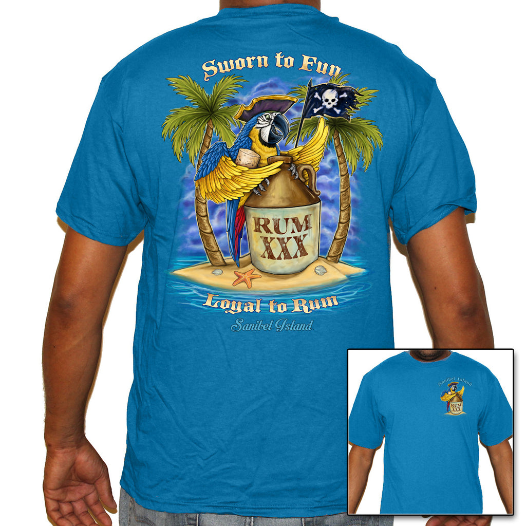 Sanibel Island, FL Rummy Parrot T-Shirt