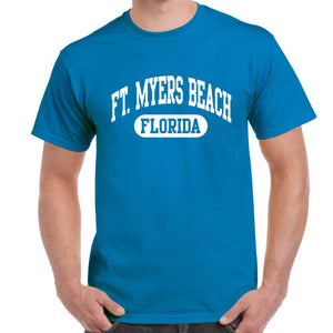 Fort Myers Beach, FL Athletic Print T-Shirt