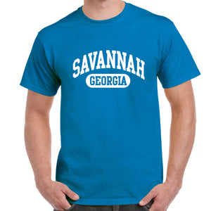 Savannah, GA Athletic Print T-Shirt