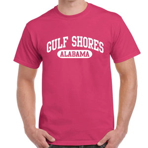 Gulf Shores, AL Athletic Print T-Shirt