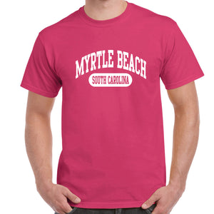 Myrtle Beach, SC Athletic Print T-Shirt