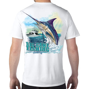 Siesta Key, FL Big Game Fishing Performance Tech T-Shirt