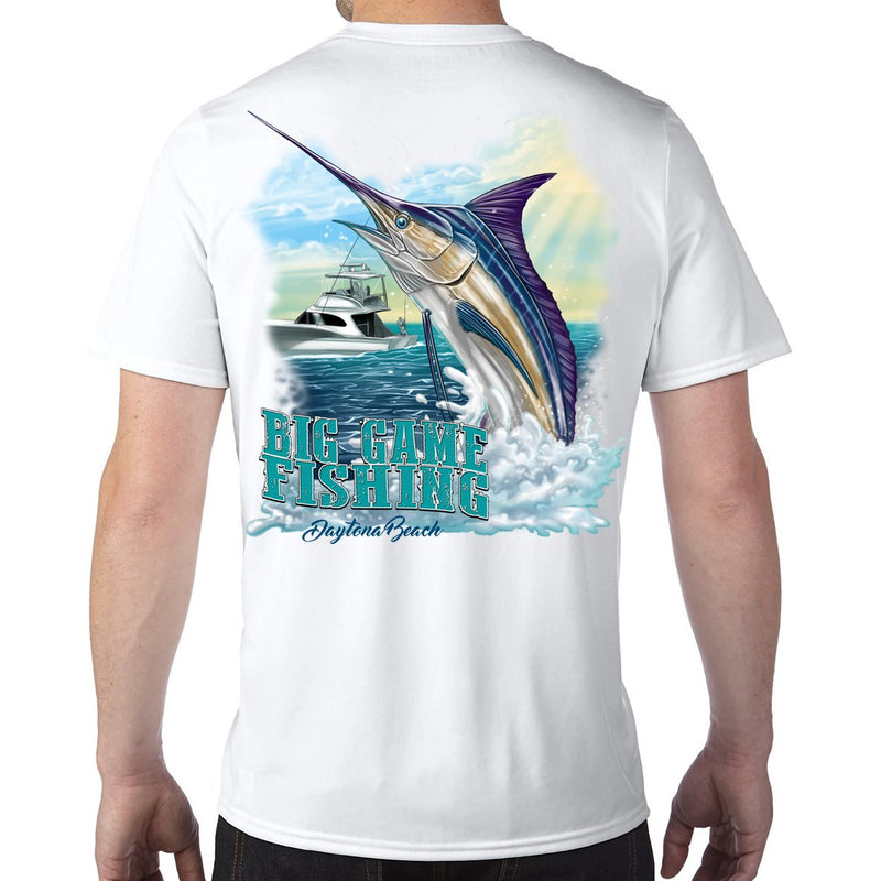 Daytona Beach, FL Big Game Fishing Performance Tech T-Shirt