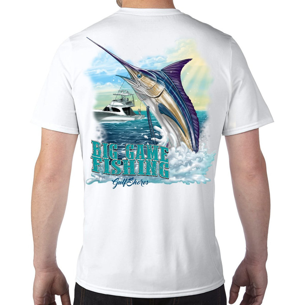 Gulf Shores, AL Big Game Fishing Performance Tech T-Shirt
