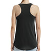 Ladies One Eyed Jack's Saloon Front Printed Cool Bear Hi-Lo Racerback Tank Top