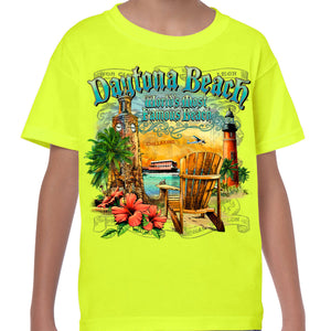 Kids Daytona Beach, FL Collage T-Shirt