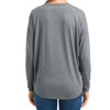 Ladies One Eyed Jack's Saloon Front Printed Cool Bear Freedom Long Sleeve T-Shirt