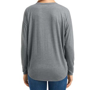 Ladies One Eyed Jack's Saloon Front Printed Cool Bear Freedom Long Sleeve T-Shirt