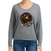 Ladies One Eyed Jack's Saloon Front Printed Cool Bear Freedom Long Sleeve T-Shirt