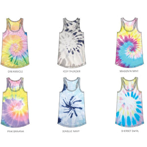 Tie Dye Scoop Neck Tank Top Assorted 12-Pack ($4 Each)