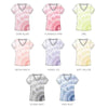 Tie Dye Burst Short Sleeve V-Neck Top Assorted 12-Pack ($4 Each)