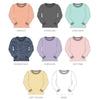 Long Sleeve Crop Top Crew Neck Pullover Assorted 12-Pack ($4 Each)